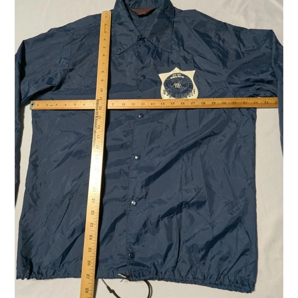 VTG USS SEAWOLF SS197 SSN575 SUBMARINE x Pla-Jac Dunbrooke Jacket - Medium 40/42